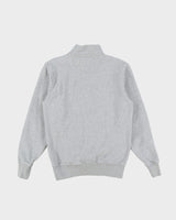 Vintage Stussy Grey Quarter-Zip Sweatshirt - S