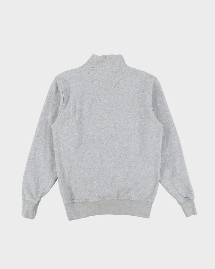 Vintage Stussy Grey Quarter-Zip Sweatshirt - S
