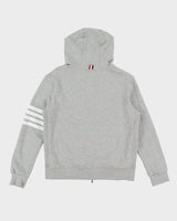 Vintage Thom Browne Grey Full-Zip Classic Hoodie - M