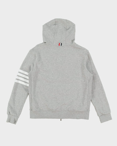 Vintage Thom Browne Grey Full-Zip Classic Hoodie - M
