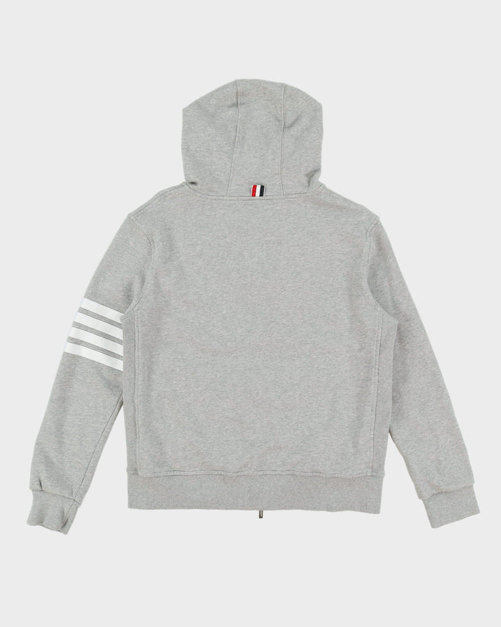 Vintage Thom Browne Grey Full-Zip Classic Hoodie - M