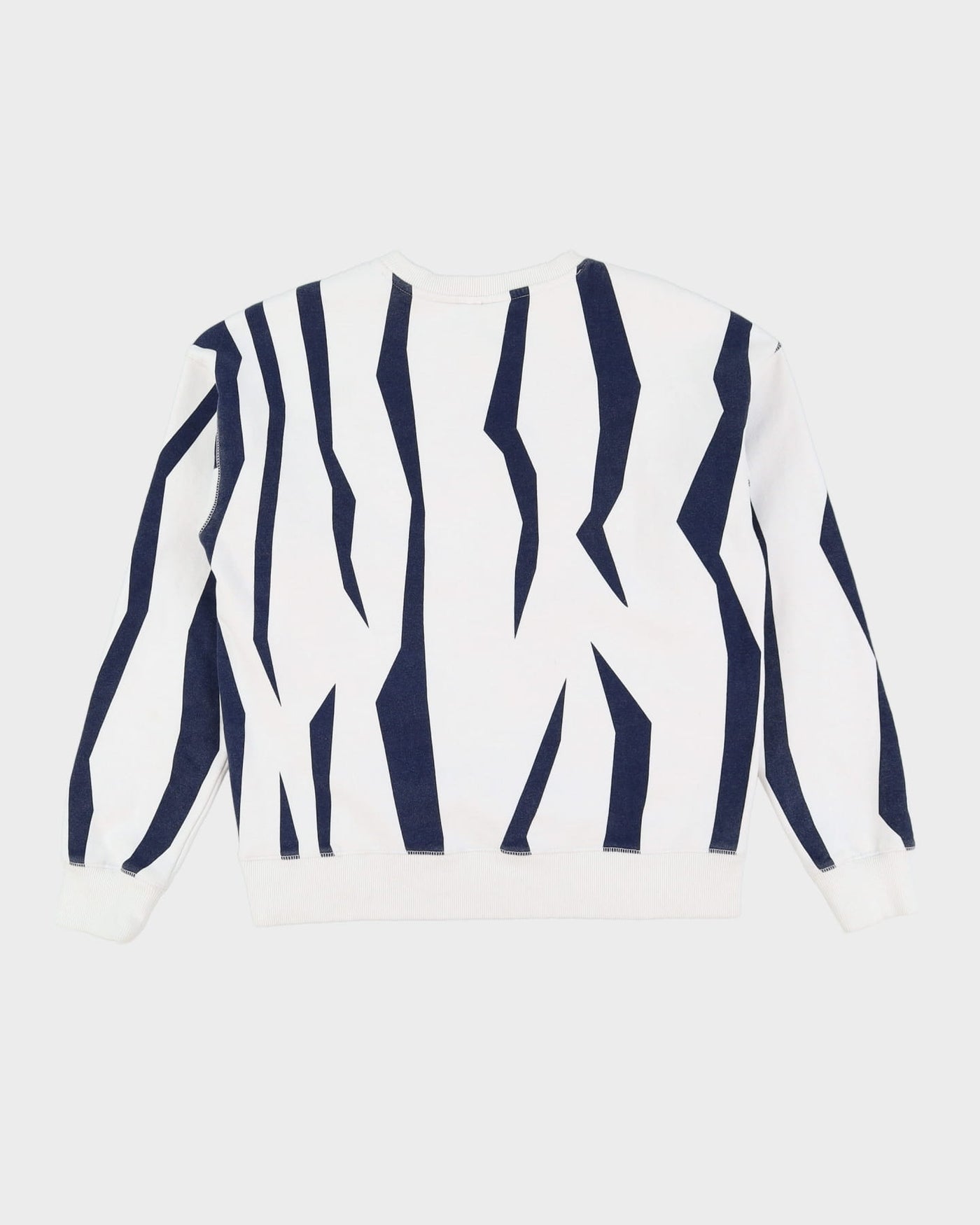 Vintage 90s FILA Navy / White Patterned Sweatshirt - M
