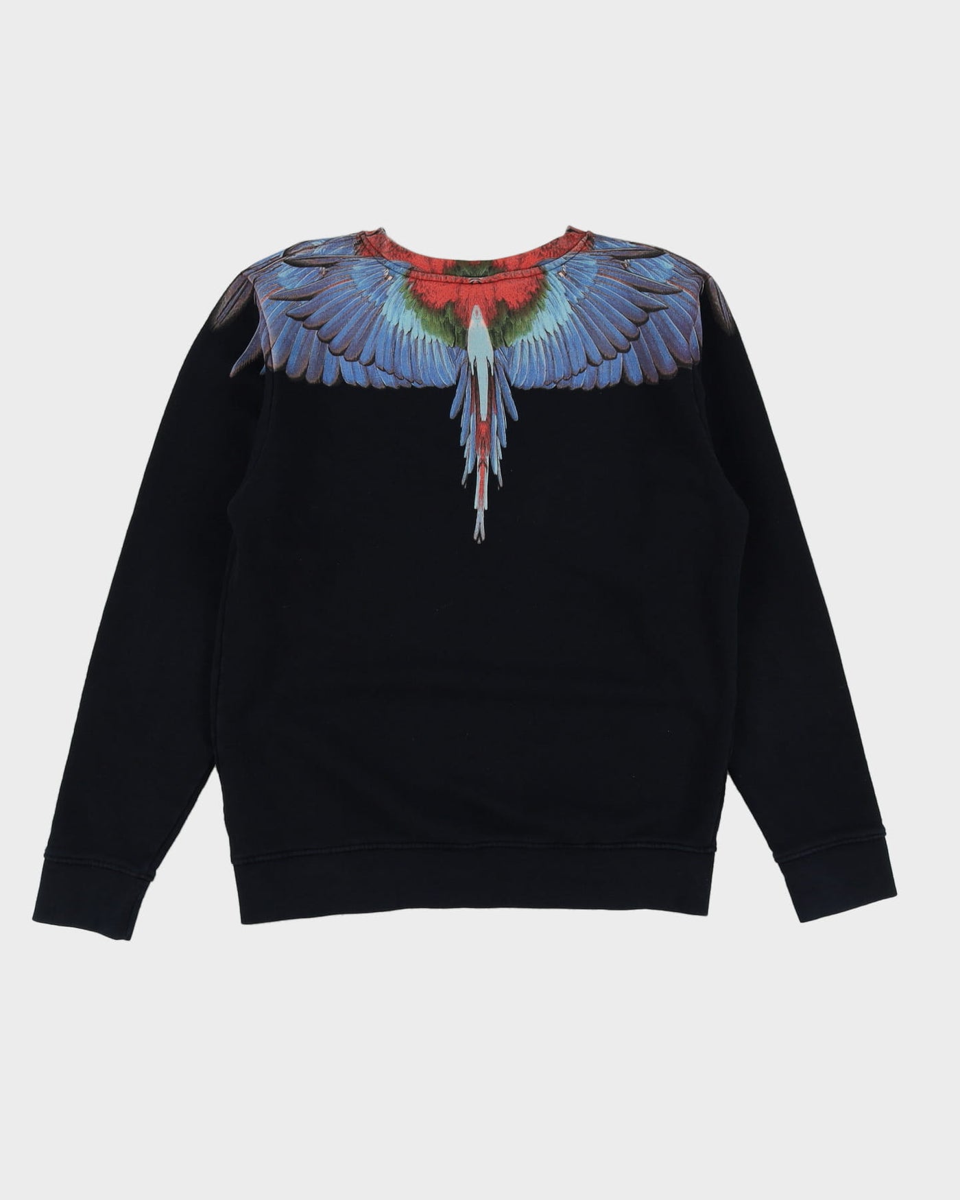 Vintage Marcelo Burlon Black Bird Patterned Sweatshirt - M