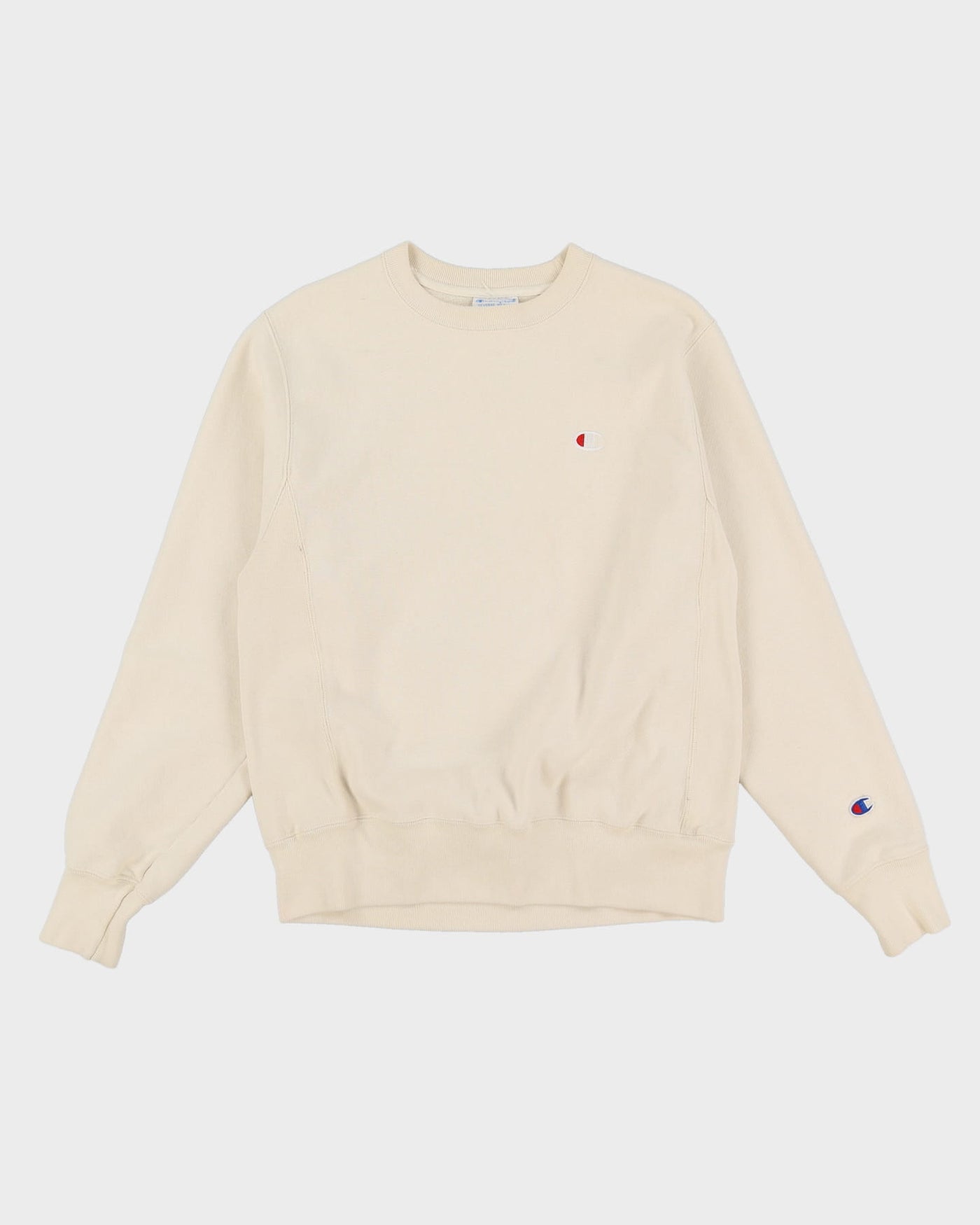 Champion Reverse Weave Cream Sweatshirt - S