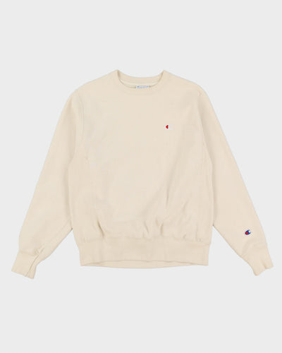 Champion Reverse Weave Cream Sweatshirt - S