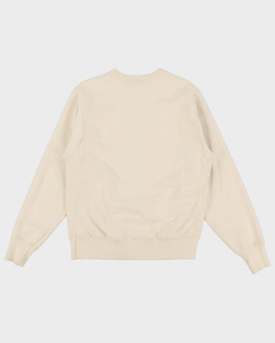 Champion Reverse Weave Cream Sweatshirt - S