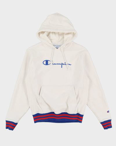 Champion Reverse Weave White Oversized Hoodie - M