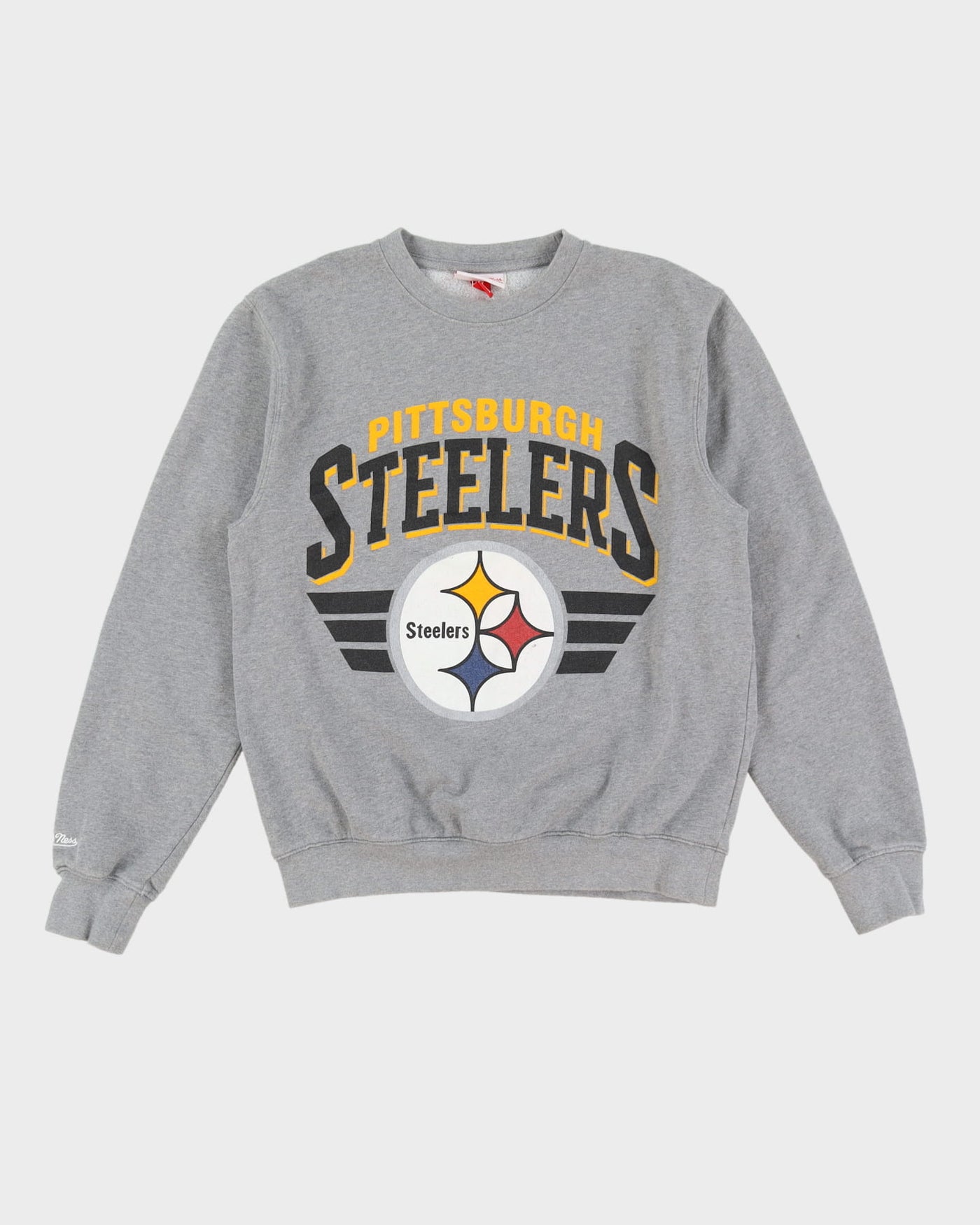 Mitchell & Ness Grey Pittsburgh Steelers NFL Sweatshirt - M