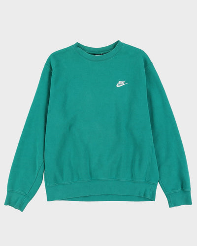 Nike Green Basic Embroidered Logo Sweatshirt - M