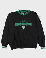 90s Starter NBA Black Boston Celtics Oversized Sweatshirt - L