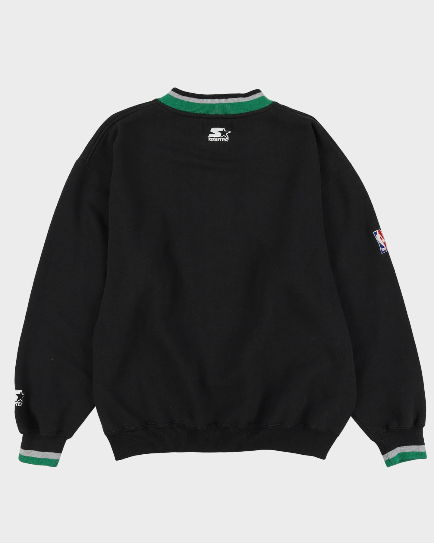 90s Starter NBA Black Boston Celtics Oversized Sweatshirt - L
