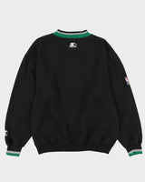 90s Starter NBA Black Boston Celtics Oversized Sweatshirt - L
