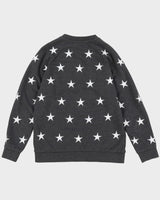 Sandro All Over Print Star Design Grey Sweatshirt - M