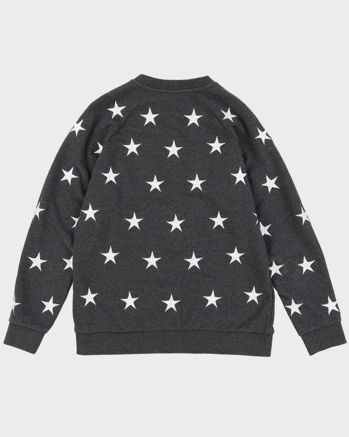 Sandro All Over Print Star Design Grey Sweatshirt - M