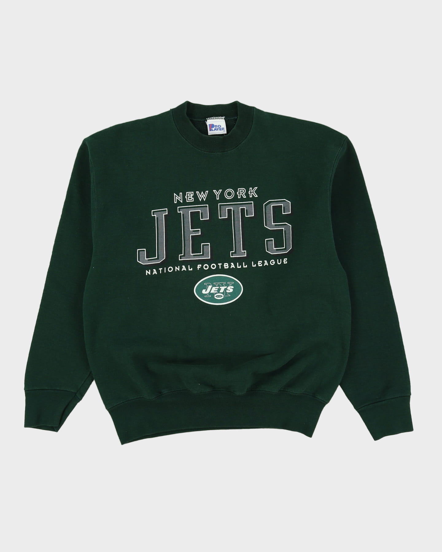 Vintage 90s Pro Player New York Jets NFL Green Sweatshirt - L