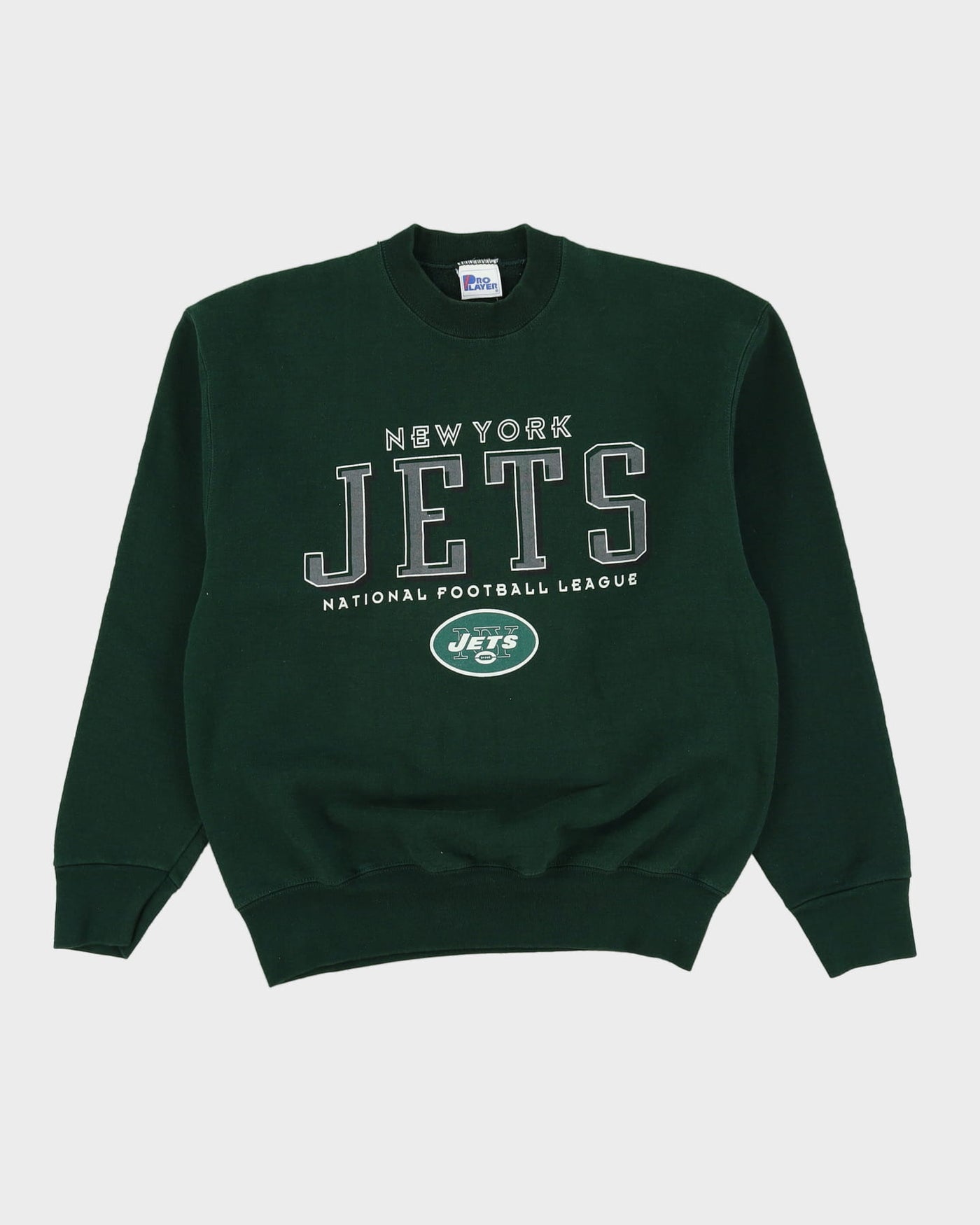Vintage 90s Pro Player New York Jets NFL Green Sweatshirt - L