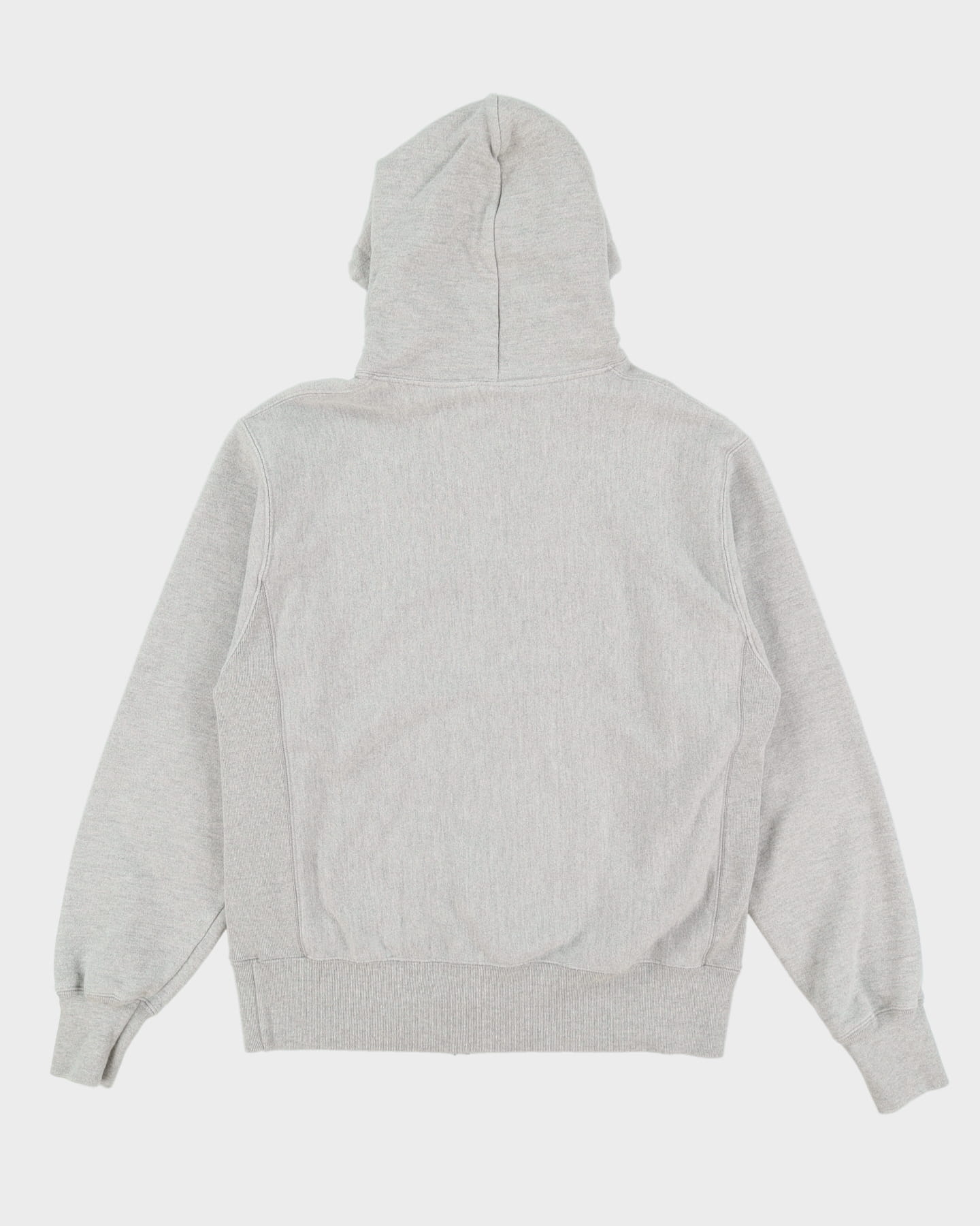 Vintage Champion Reverse Weave Grey Logo Full-Zip Hoodie - M – Rokit