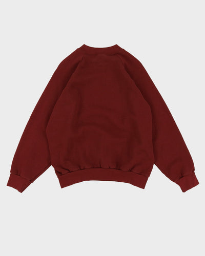 Vintage 90s Fruit Of The Loom Blank Brown Oversized Sweatshirt - L