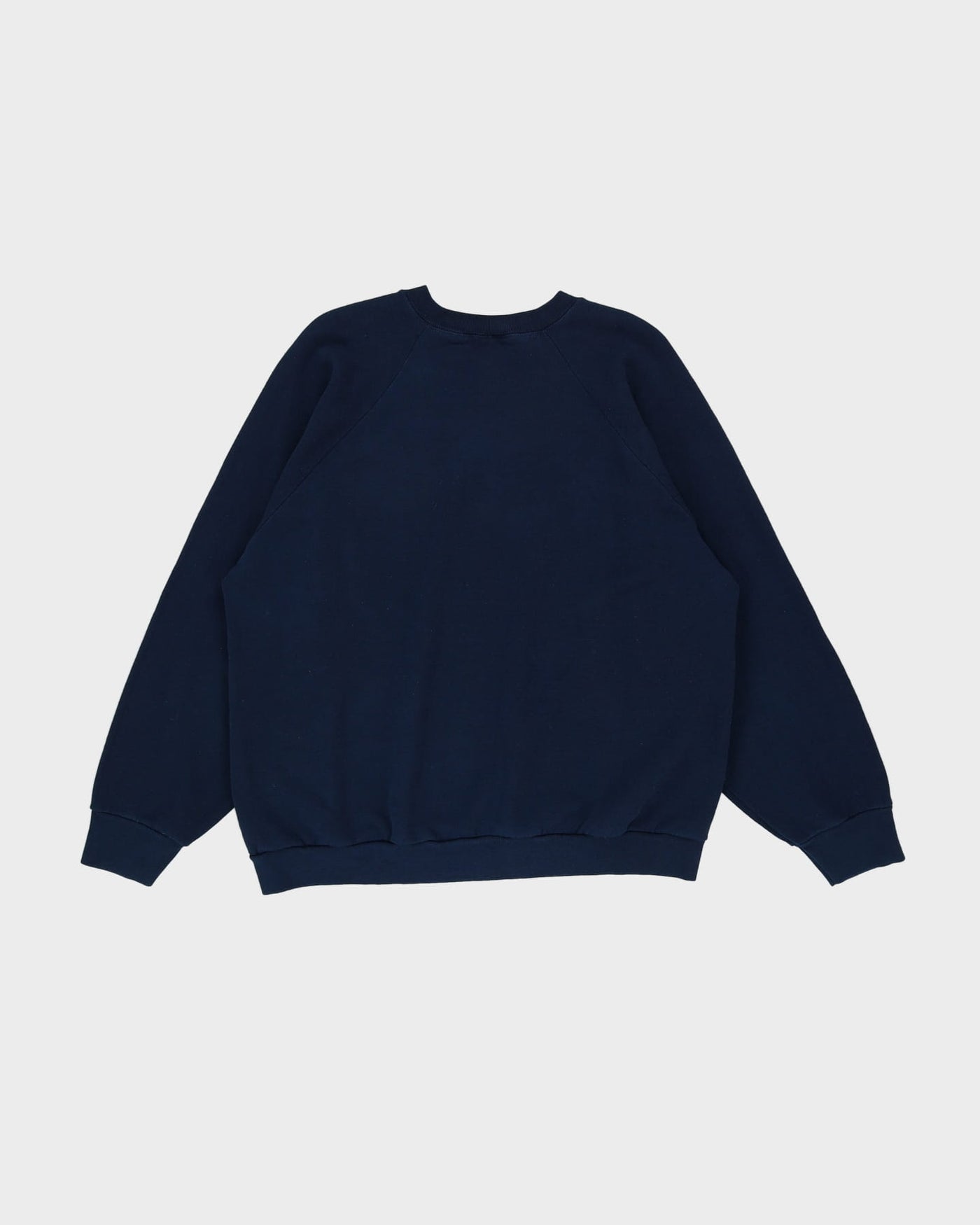 Vintage 90s Fruit Of The Loom Blank Navy Sweatshirt - XL