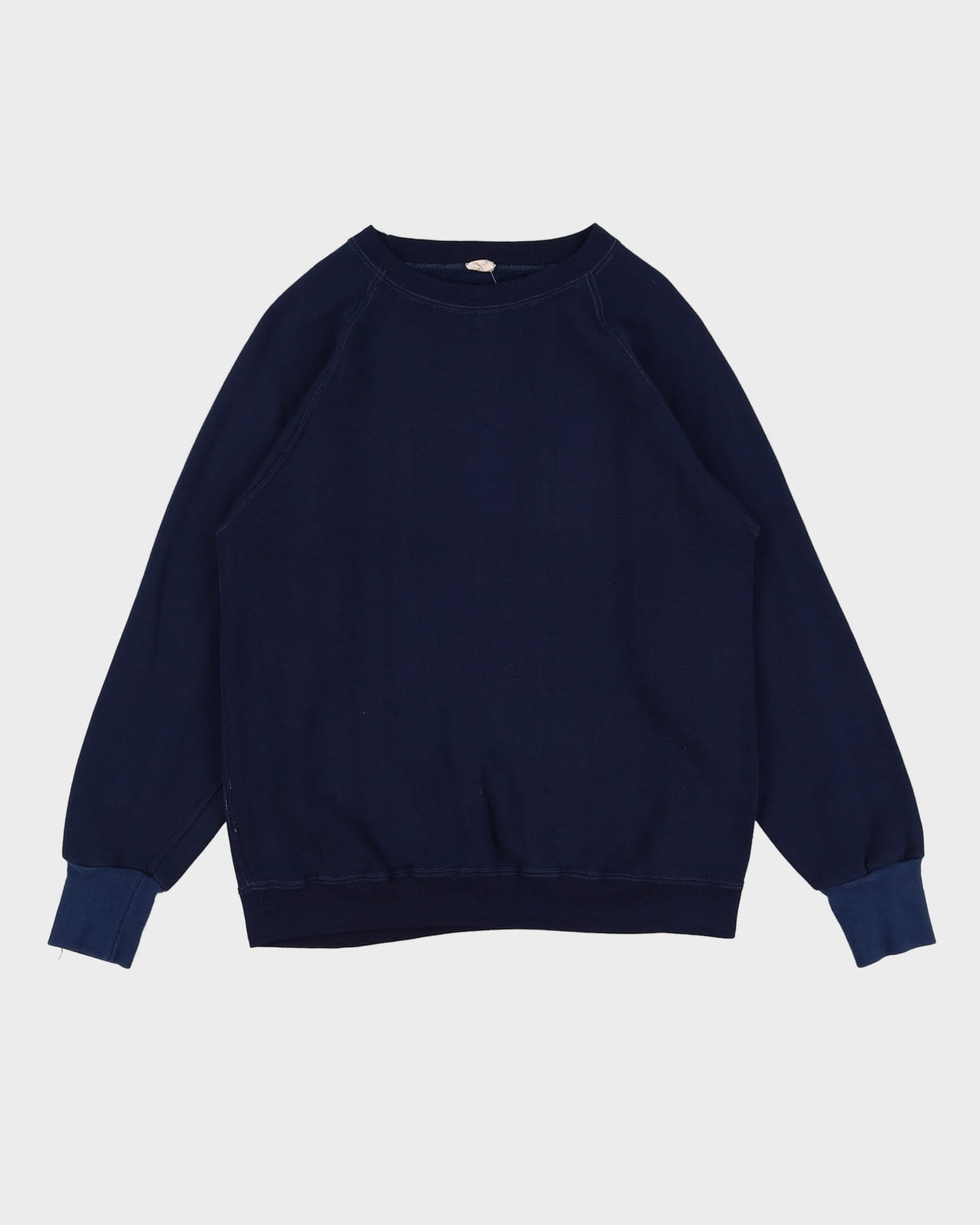 Vintage 90s Blank / Plain Navy Sweatshirt - M