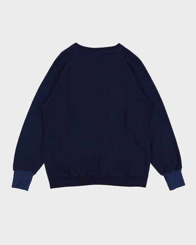Vintage 90s Blank / Plain Navy Sweatshirt - M
