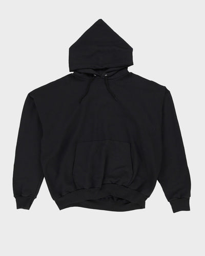 Vintage 90s Hanes Blank / Plain Black Hoodie - XXL
