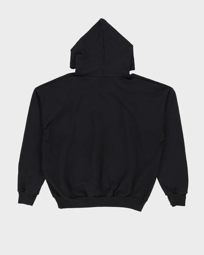 Vintage 90s Hanes Blank / Plain Black Hoodie - XXL