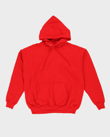 Vintage 90s Hanes Blank / Plain Red Hoodie - XL