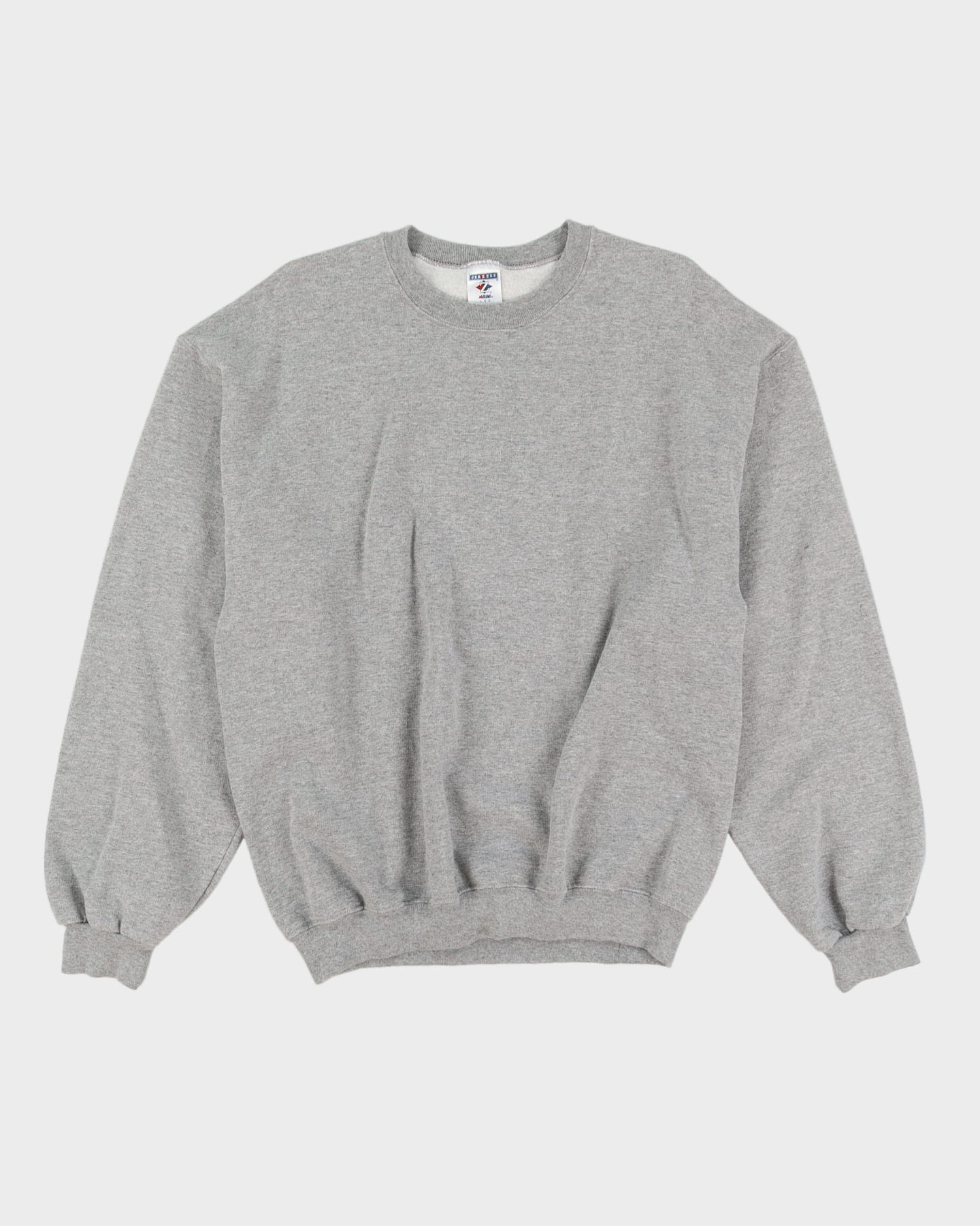 Vintage 90s Jerzees Grey Plain / Blank Sweatshirt - L