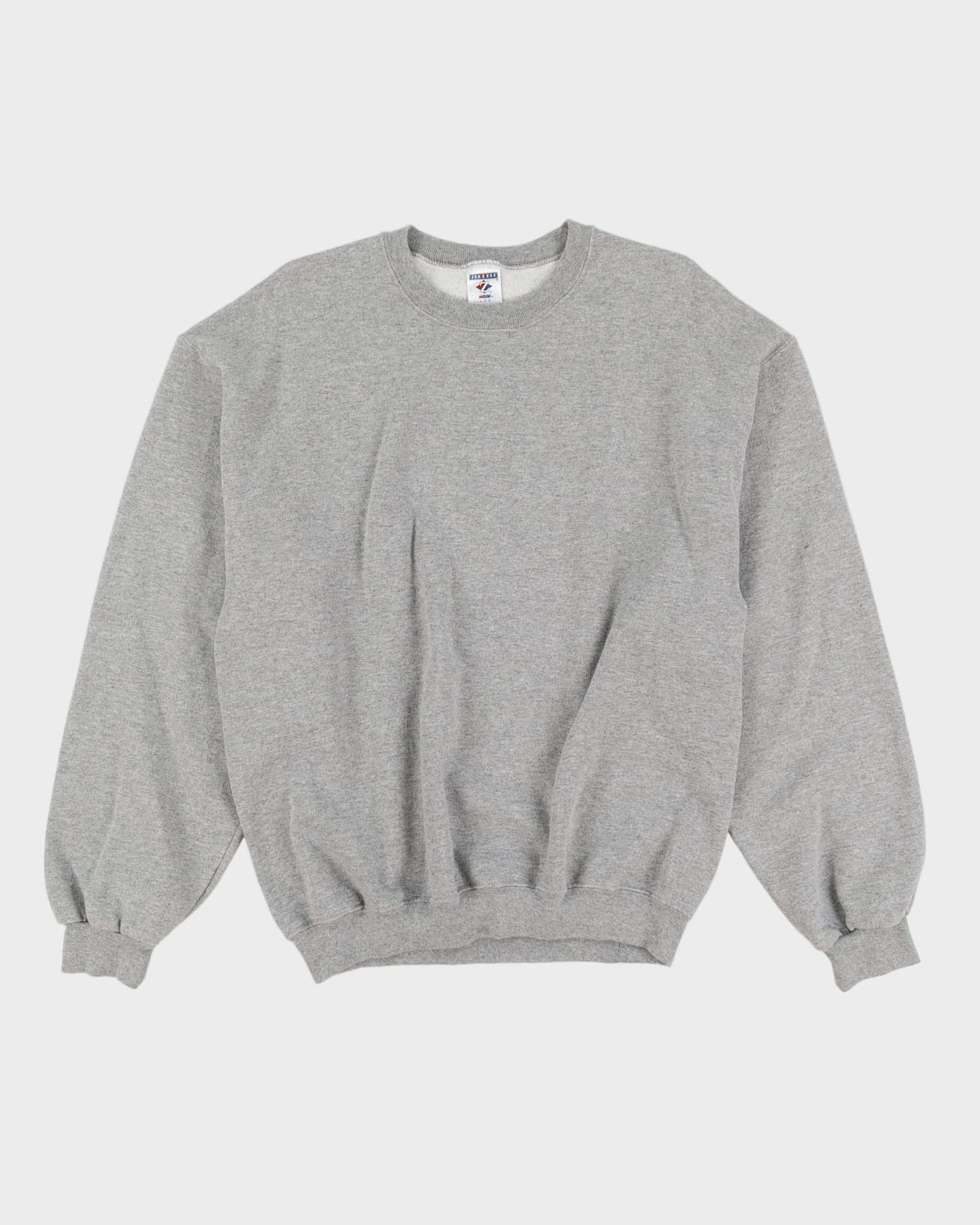 Vintage 90s Jerzees Grey Plain / Blank Sweatshirt - L