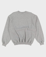 Vintage 90s Jerzees Grey Plain / Blank Sweatshirt - L