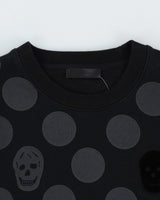 Alexander McQueen Black Skull Circle Repeat Pattern Sweatshirt - L / XL