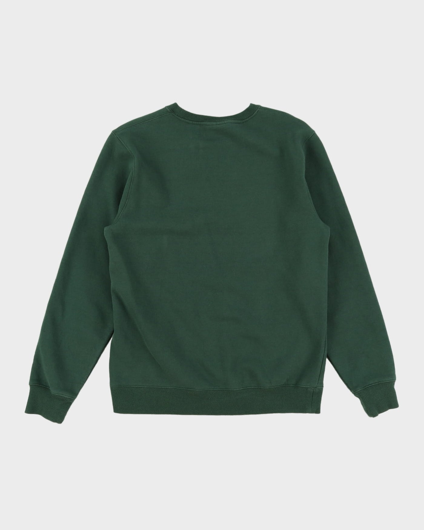 Stussy Embroidered Logo Green Sweatshirt - M