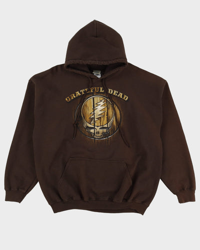 2010 Grateful Dead Liquid Blue Brown Hoodie - XL