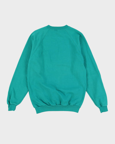 Vintage 1990 Badminton Association Of England Green Graphic Sweatshirt - M