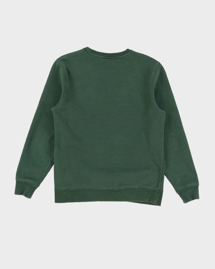 Stussy Green Embroidered Logo Sweatshirt - S