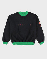 Vintage 80s Benetton Grey Fleece Style Oversized Sweatshirt - L