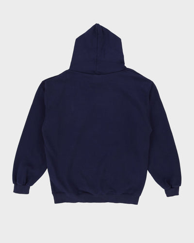 Iron Maiden The Number Of The Beast Navy Oversized Hoodie - L / XL