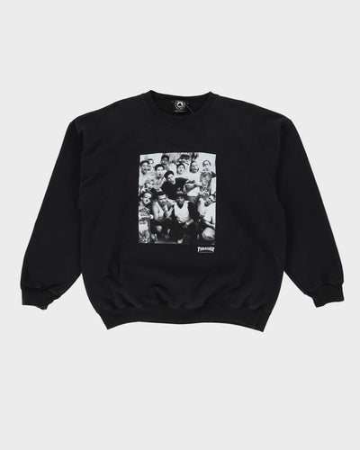 Eazy E Thrasher Black Graphic Sweatshirt - XL