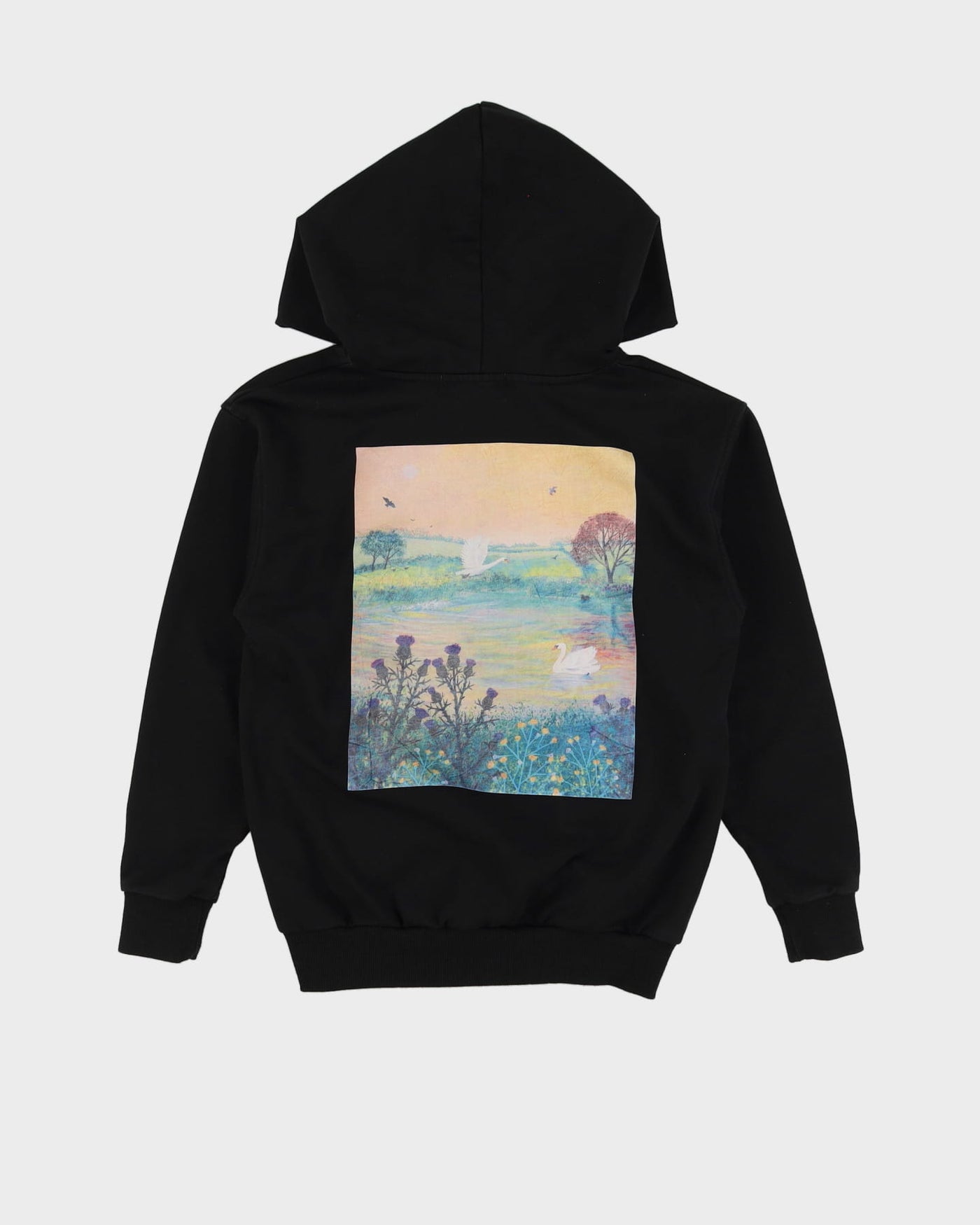 Aimme Sparrow Black Embroidered Logo Hoodie - M