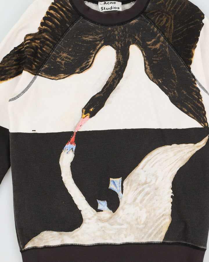 ACNE Studios Swan Kissing Design Sweatshirt - S