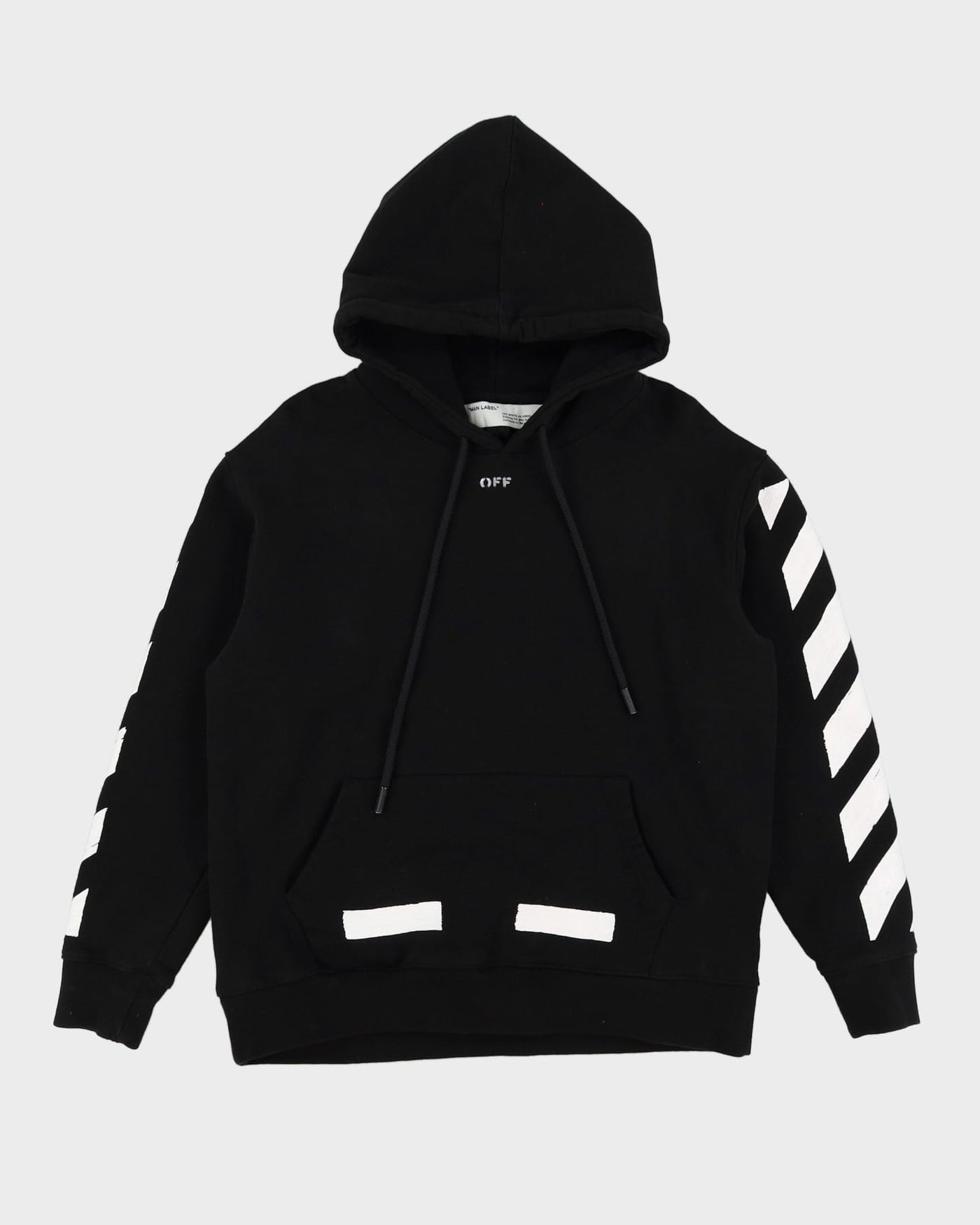 Off-White Seeing Things Black Classic Logo Hoodie - M