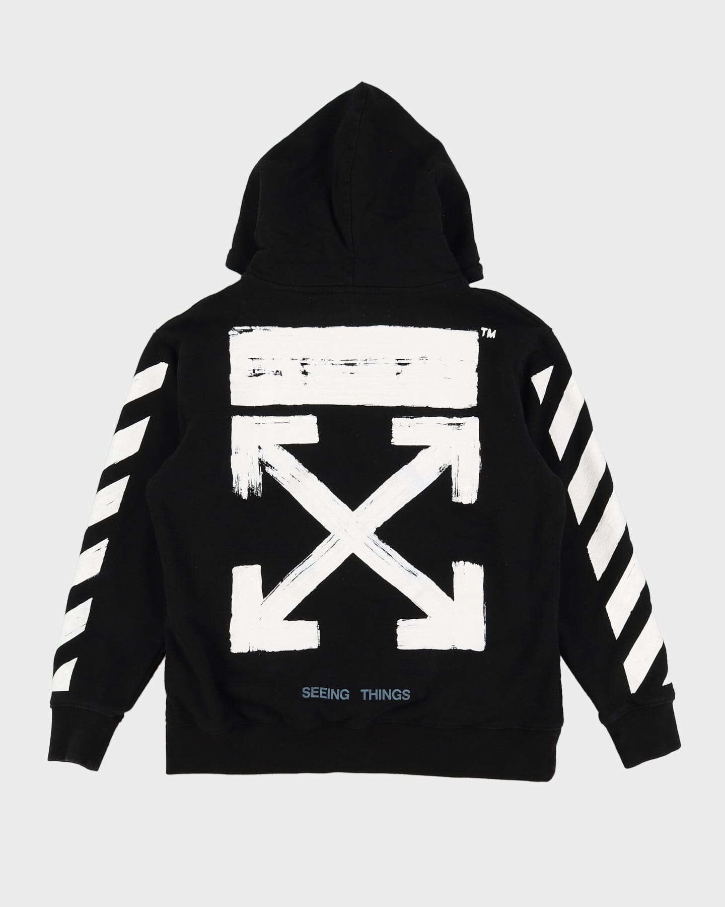 Off-White Seeing Things Black Classic Logo Hoodie - M – Rokit