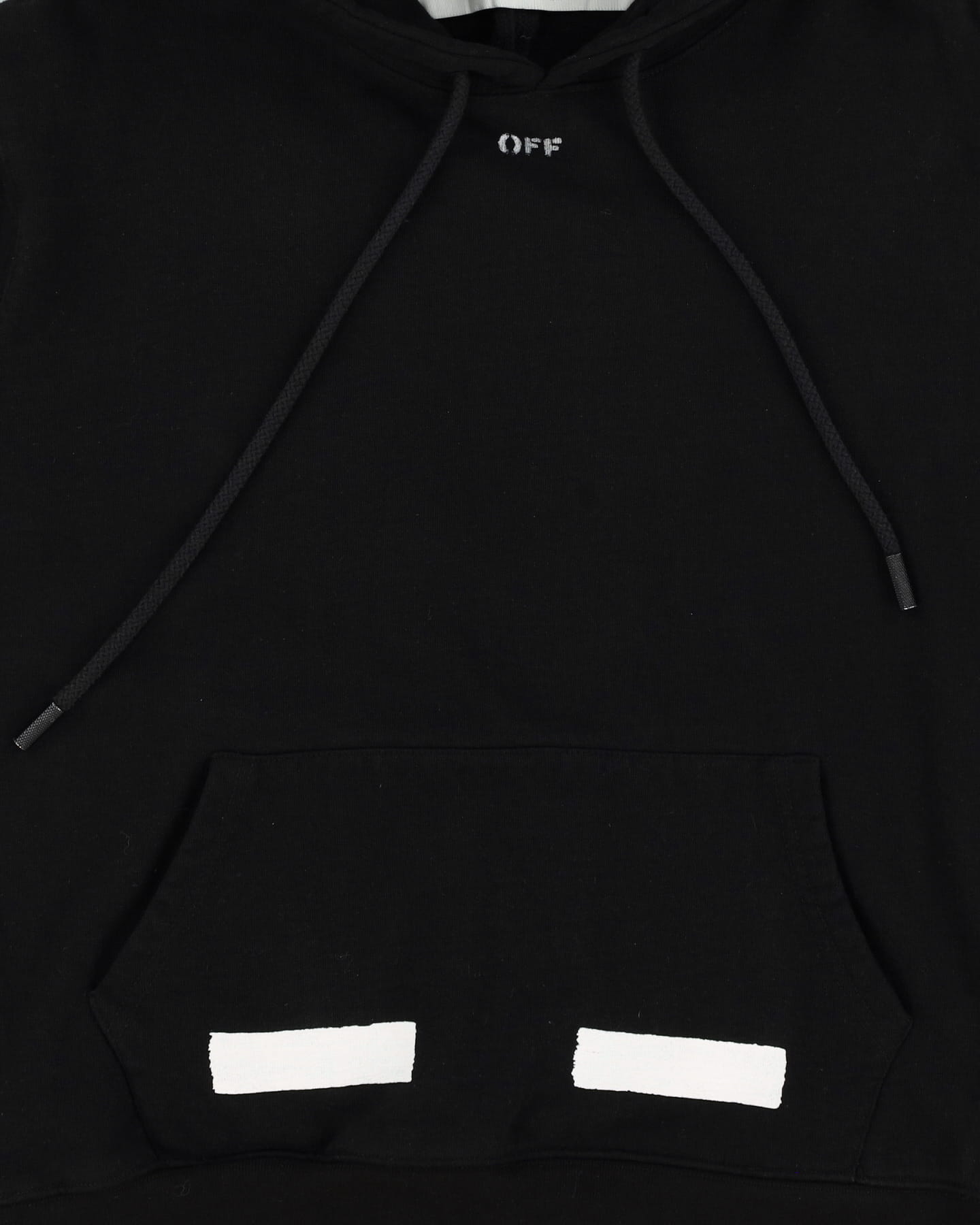 Off-White Seeing Things Black Classic Logo Hoodie - M