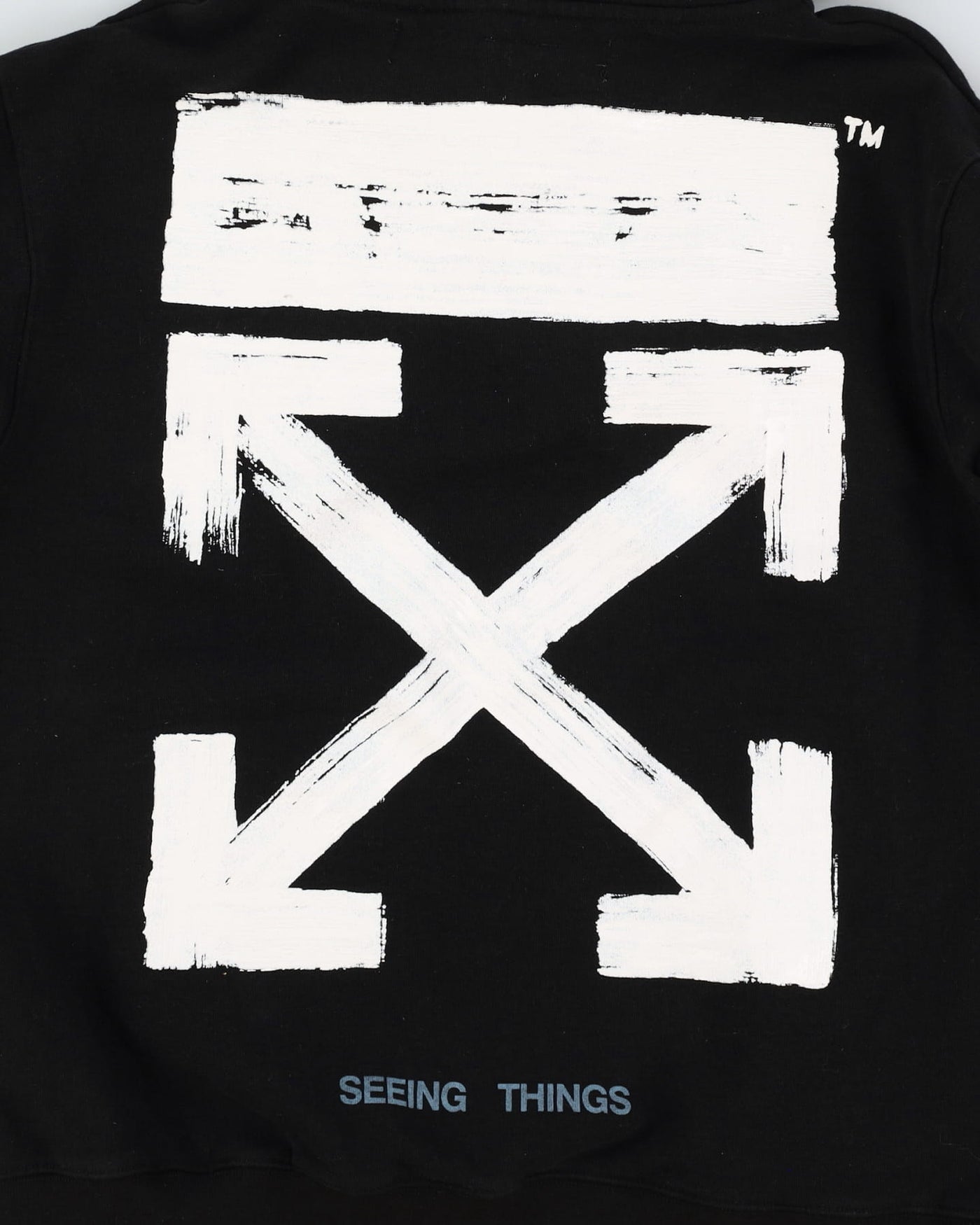 Off-White Seeing Things Black Classic Logo Hoodie - M