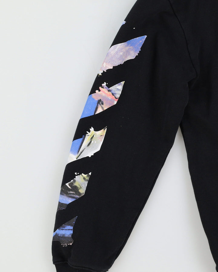 Off-White Black Classic Back Logo Hoodie - M