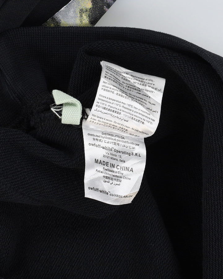 Off-White Black Classic Back Logo Hoodie - M