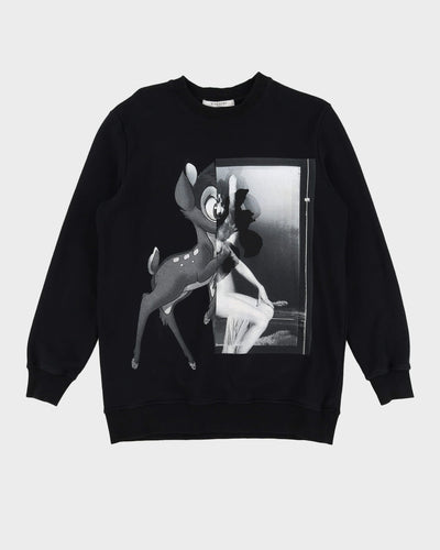 Givenchy Bambi Black Oversized Graphic Sweatshirt - S