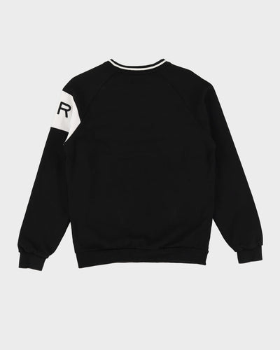 Givenchy Black Embroidered Spell Out Logo Sweatshirt - S