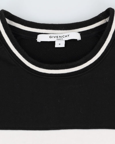 Givenchy Black Embroidered Spell Out Logo Sweatshirt - S